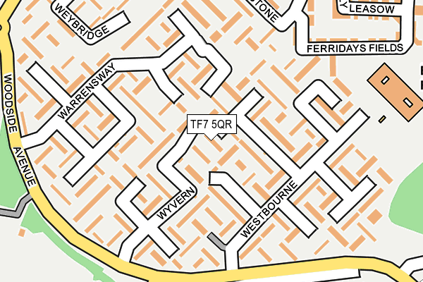 TF7 5QR map - OS OpenMap – Local (Ordnance Survey)