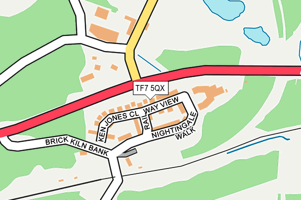 TF7 5QX map - OS OpenMap – Local (Ordnance Survey)