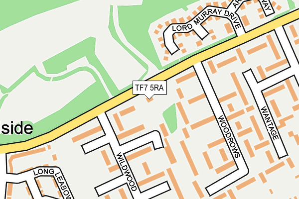 TF7 5RA map - OS OpenMap – Local (Ordnance Survey)