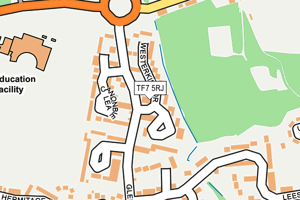 TF7 5RJ map - OS OpenMap – Local (Ordnance Survey)