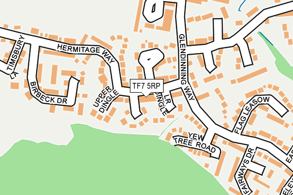 TF7 5RP map - OS OpenMap – Local (Ordnance Survey)