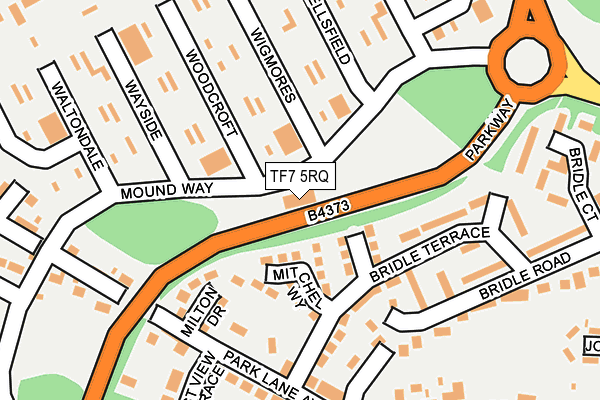 TF7 5RQ map - OS OpenMap – Local (Ordnance Survey)