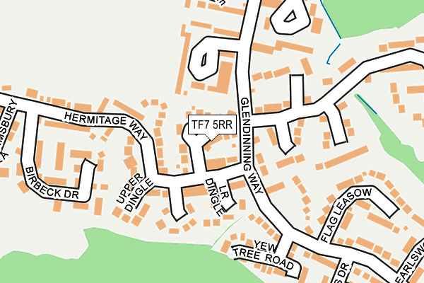 TF7 5RR map - OS OpenMap – Local (Ordnance Survey)