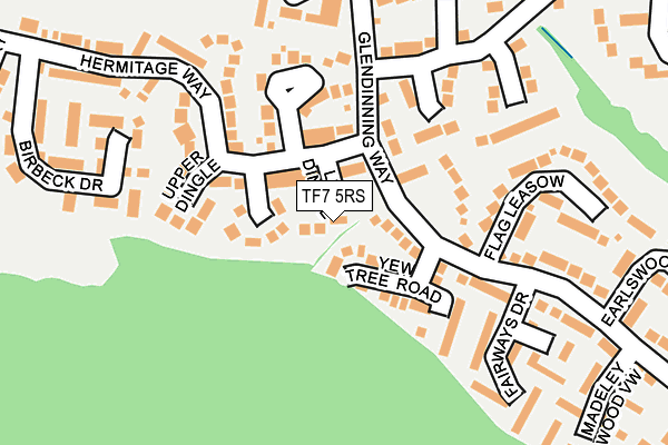 TF7 5RS map - OS OpenMap – Local (Ordnance Survey)