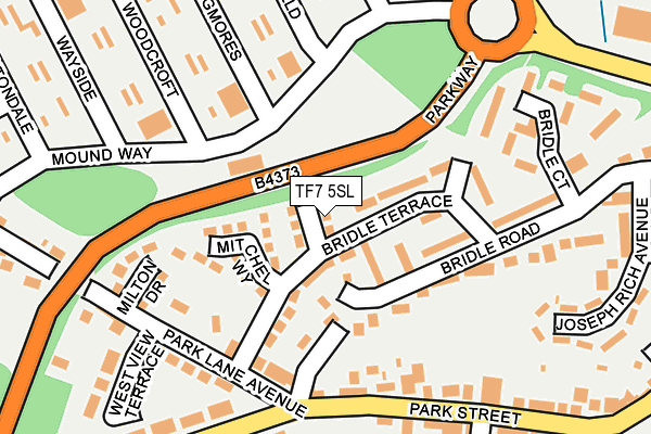 TF7 5SL map - OS OpenMap – Local (Ordnance Survey)