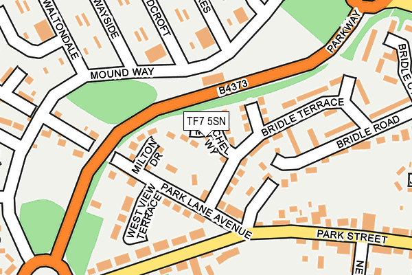 TF7 5SN map - OS OpenMap – Local (Ordnance Survey)