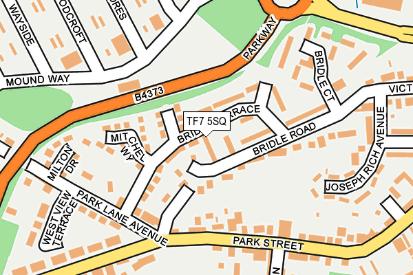 TF7 5SQ map - OS OpenMap – Local (Ordnance Survey)