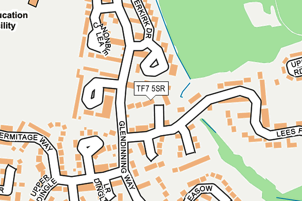 TF7 5SR map - OS OpenMap – Local (Ordnance Survey)