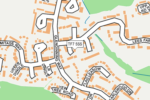 TF7 5SS map - OS OpenMap – Local (Ordnance Survey)