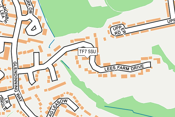 TF7 5SU map - OS OpenMap – Local (Ordnance Survey)