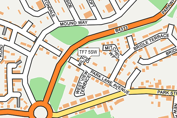 TF7 5SW map - OS OpenMap – Local (Ordnance Survey)