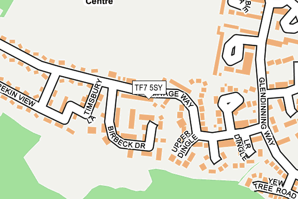 TF7 5SY map - OS OpenMap – Local (Ordnance Survey)