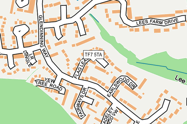 TF7 5TA map - OS OpenMap – Local (Ordnance Survey)