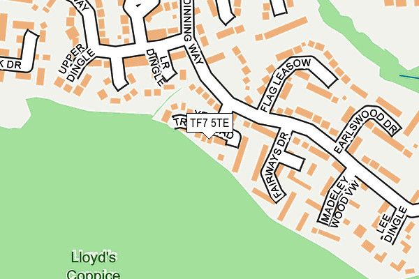 TF7 5TE map - OS OpenMap – Local (Ordnance Survey)