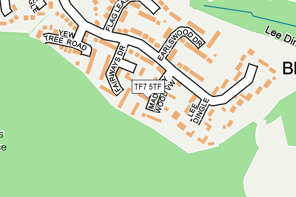 TF7 5TF map - OS OpenMap – Local (Ordnance Survey)