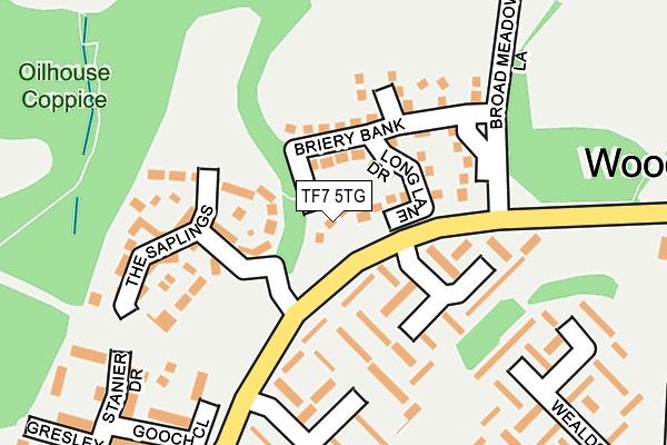 TF7 5TG map - OS OpenMap – Local (Ordnance Survey)