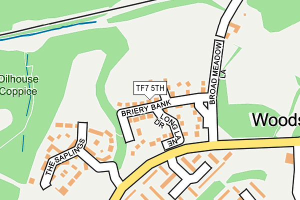TF7 5TH map - OS OpenMap – Local (Ordnance Survey)
