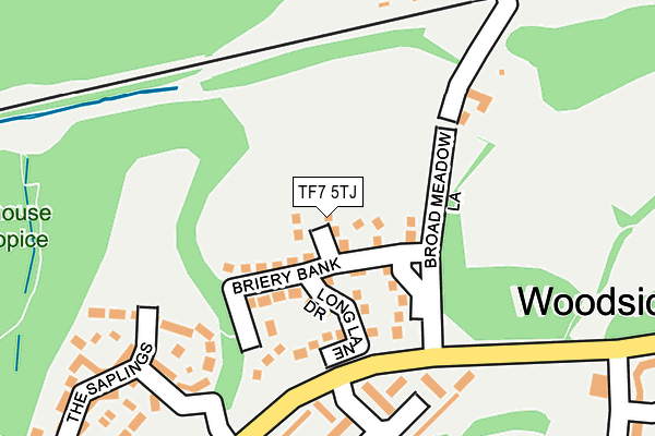 TF7 5TJ map - OS OpenMap – Local (Ordnance Survey)