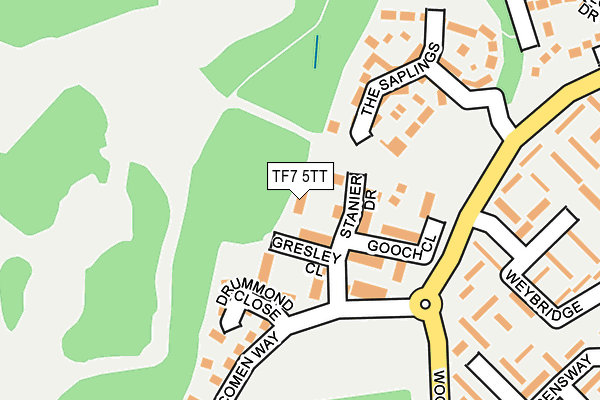 TF7 5TT map - OS OpenMap – Local (Ordnance Survey)
