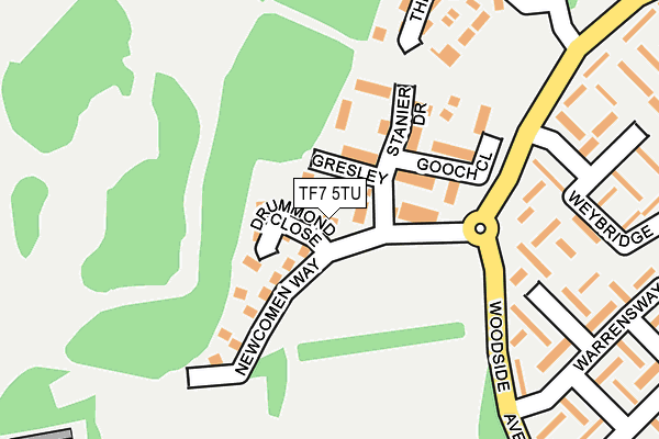TF7 5TU map - OS OpenMap – Local (Ordnance Survey)