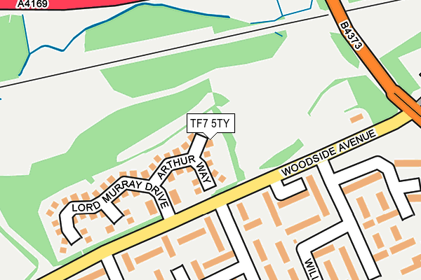 TF7 5TY map - OS OpenMap – Local (Ordnance Survey)