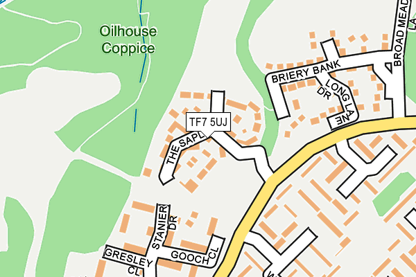 TF7 5UJ map - OS OpenMap – Local (Ordnance Survey)