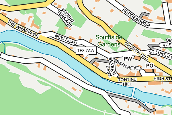 TF8 7AW map - OS OpenMap – Local (Ordnance Survey)