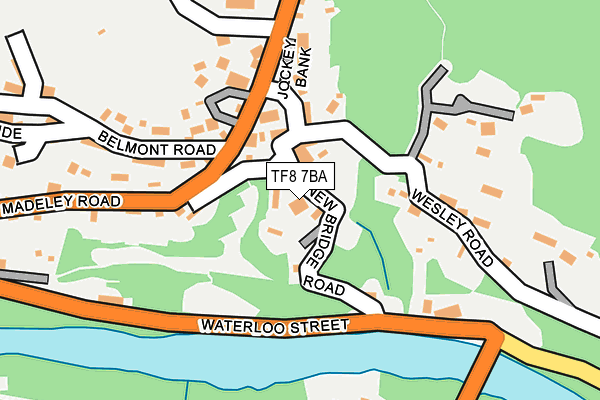 TF8 7BA map - OS OpenMap – Local (Ordnance Survey)