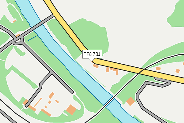 TF8 7BJ map - OS OpenMap – Local (Ordnance Survey)
