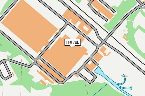 TF8 7BL map - OS OpenMap – Local (Ordnance Survey)