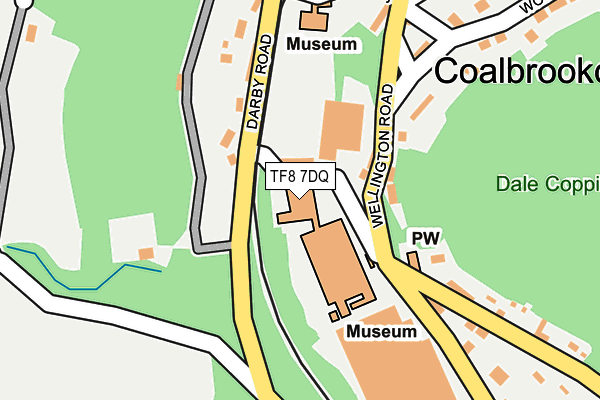 TF8 7DQ map - OS OpenMap – Local (Ordnance Survey)
