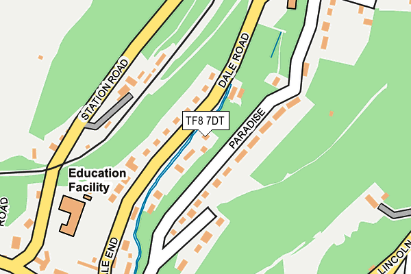 TF8 7DT map - OS OpenMap – Local (Ordnance Survey)