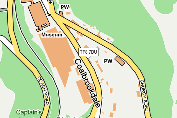 TF8 7DU map - OS OpenMap – Local (Ordnance Survey)