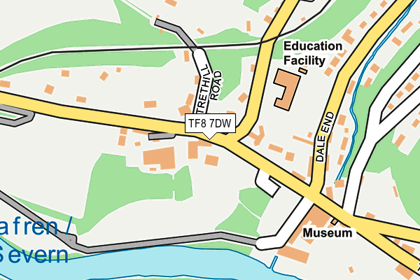 TF8 7DW map - OS OpenMap – Local (Ordnance Survey)