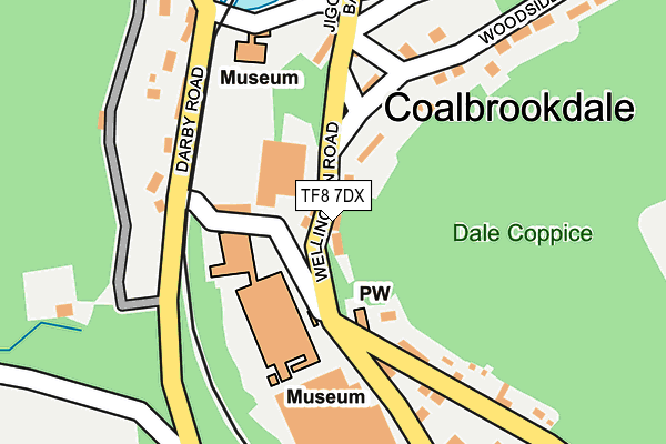 TF8 7DX map - OS OpenMap – Local (Ordnance Survey)