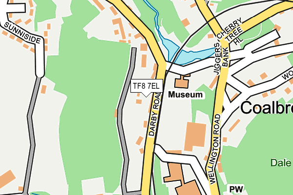 TF8 7EL map - OS OpenMap – Local (Ordnance Survey)