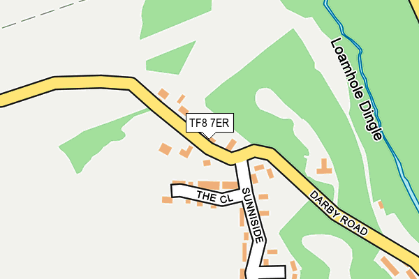 TF8 7ER map - OS OpenMap – Local (Ordnance Survey)