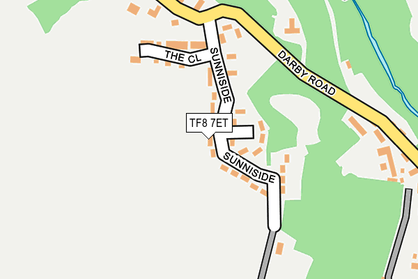 TF8 7ET map - OS OpenMap – Local (Ordnance Survey)