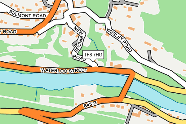 TF8 7HG map - OS OpenMap – Local (Ordnance Survey)