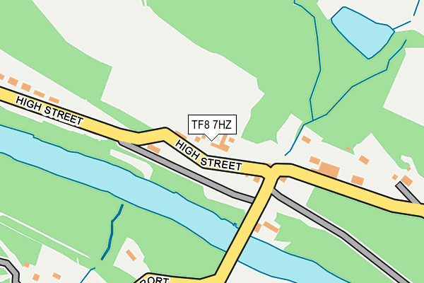TF8 7HZ map - OS OpenMap – Local (Ordnance Survey)