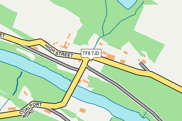 TF8 7JD map - OS OpenMap – Local (Ordnance Survey)