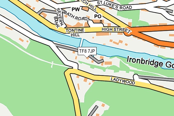 TF8 7JP map - OS OpenMap – Local (Ordnance Survey)