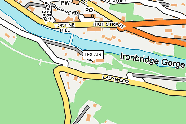 TF8 7JR map - OS OpenMap – Local (Ordnance Survey)