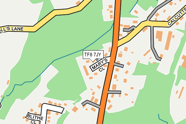TF8 7JY map - OS OpenMap – Local (Ordnance Survey)