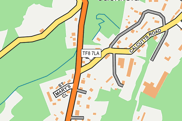 TF8 7LA map - OS OpenMap – Local (Ordnance Survey)