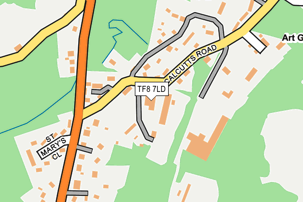 TF8 7LD map - OS OpenMap – Local (Ordnance Survey)