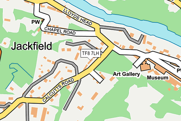 TF8 7LH map - OS OpenMap – Local (Ordnance Survey)