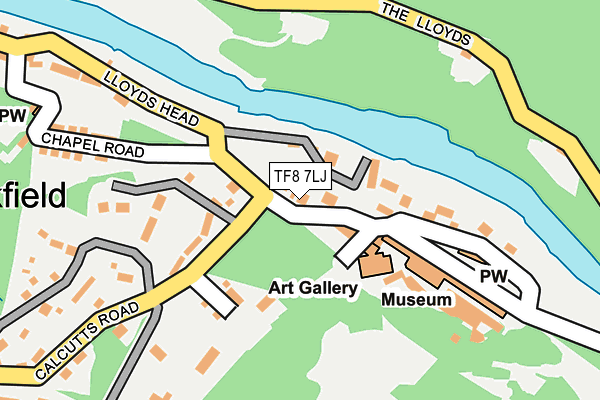 TF8 7LJ map - OS OpenMap – Local (Ordnance Survey)