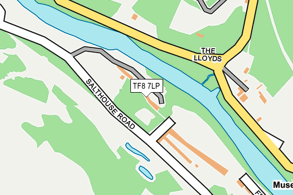 TF8 7LP map - OS OpenMap – Local (Ordnance Survey)