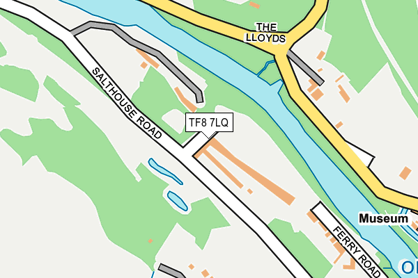 TF8 7LQ map - OS OpenMap – Local (Ordnance Survey)